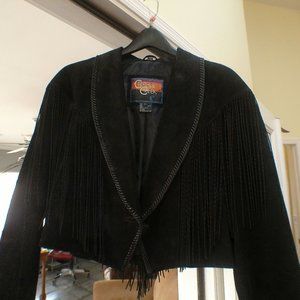 Cripple Creek vintage black leather jacket